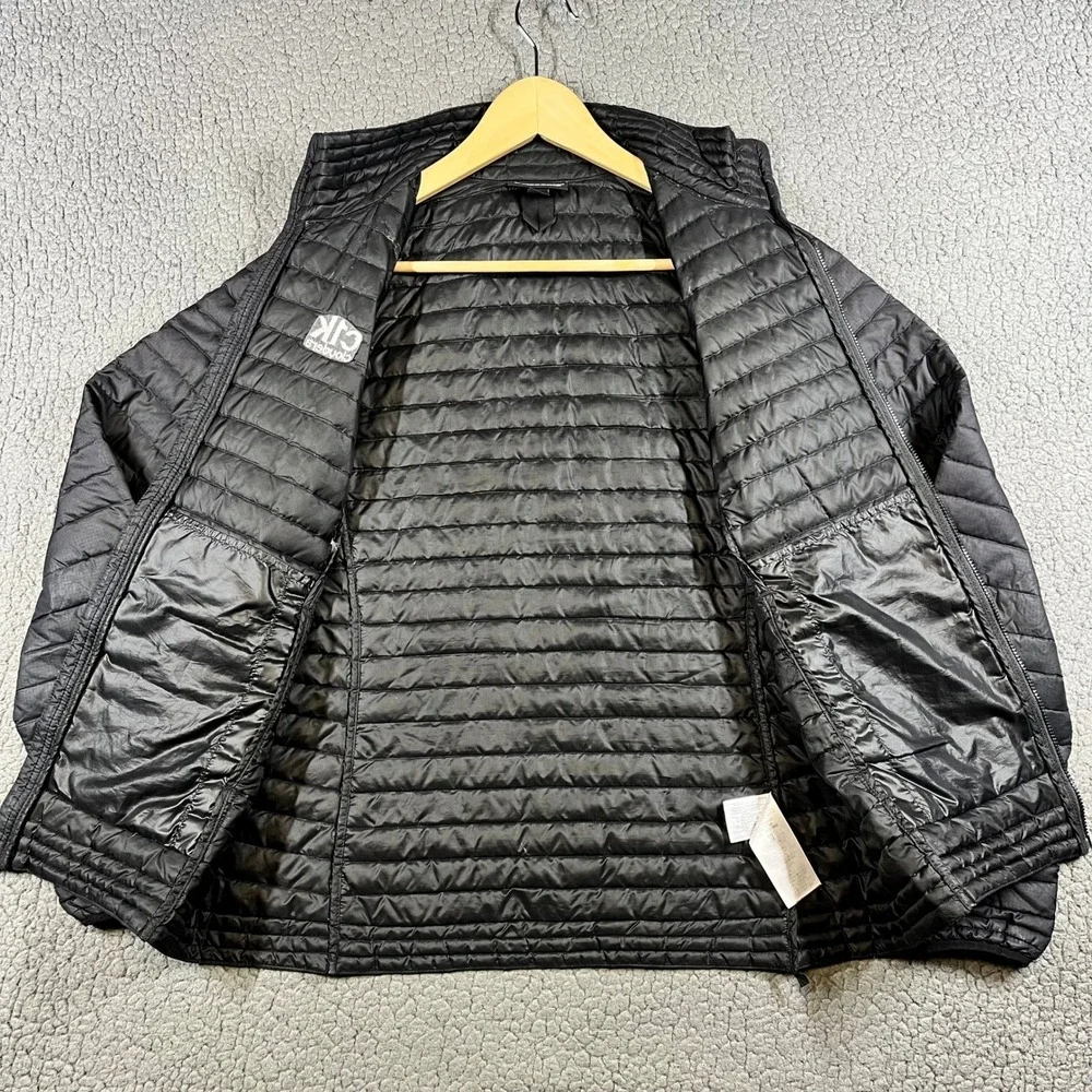 Patagonia Down Sweater Jacket Women's Medium Black Puffer Full Zip Cloudera Logo - Picture 6 of 14